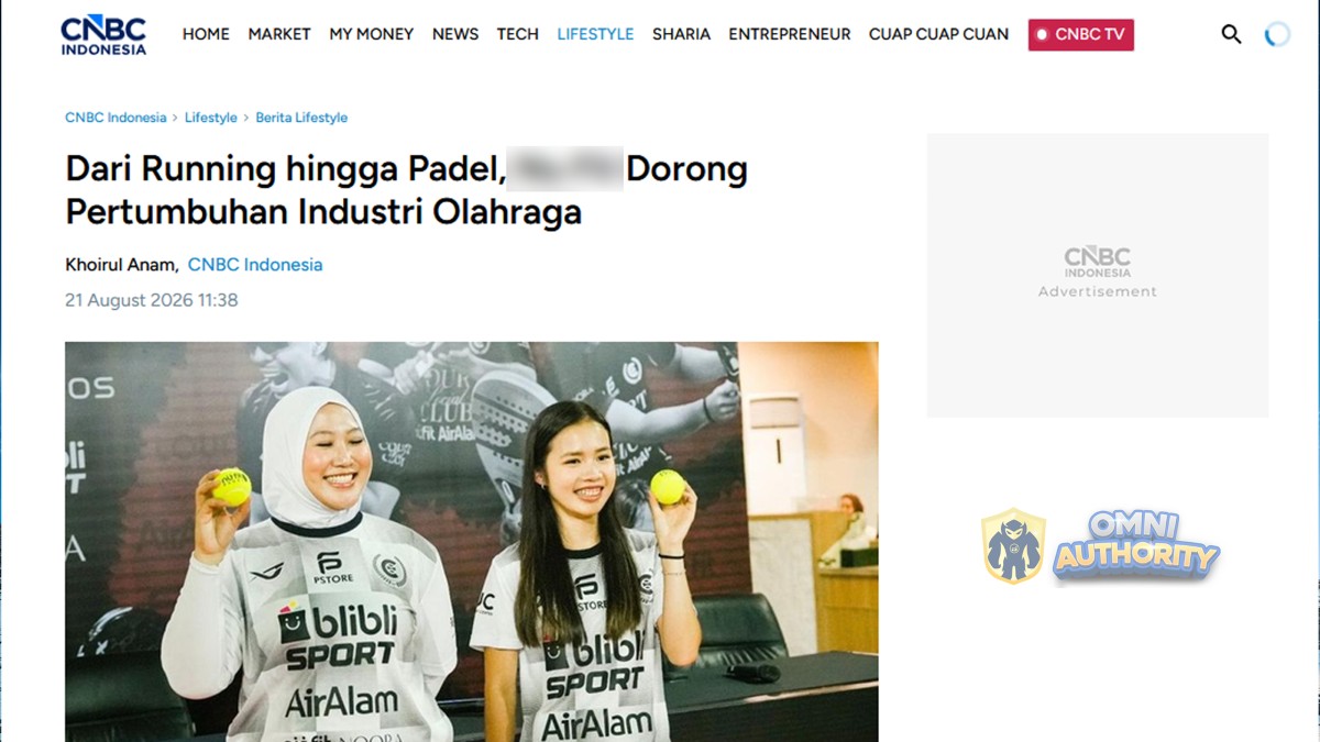 Contoh hasil publikasi media dari portofolio Omni Authority